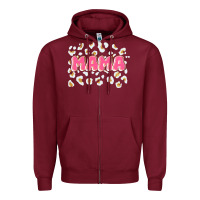 Burgundy mama Zipper Hoodie - JahusDesignShop