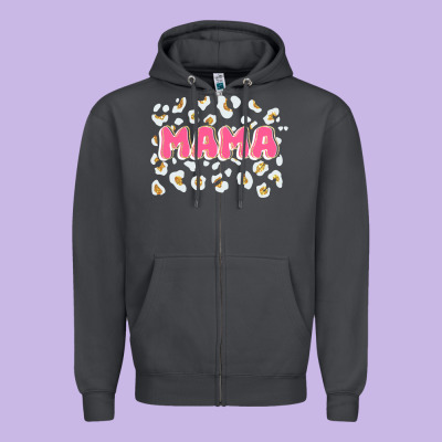 Mama Zipper Hoodie Designed By Jahusdesignshop