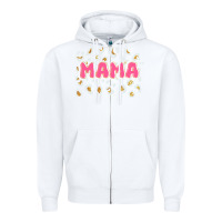 White mama Zipper Hoodie - JahusDesignShop