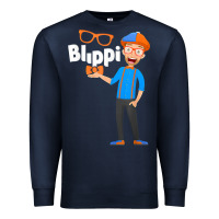 Kids Cartoon Blippis Funny Premium Sweatshirt | Teevron