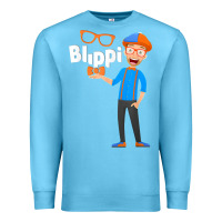Ocean Blue Kids Cartoon Blippis funny Premium Sweatshirt - maiPhamDesign