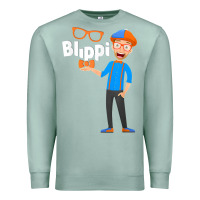 Seafoam Kids Cartoon Blippis funny Premium Sweatshirt - maiPhamDesign