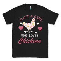 Black Just A Girl Who Love Chickens Classic Tee - Bettercallsaul