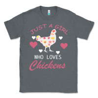 Charcoal Heather Just A Girl Who Love Chickens Classic Tee - Bettercallsaul