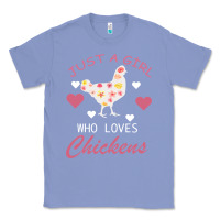 Colony Blue Just A Girl Who Love Chickens Classic Tee - Bettercallsaul