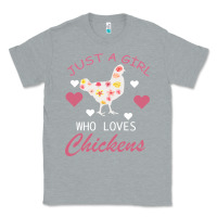 Heather Grey Just A Girl Who Love Chickens Classic Tee - Bettercallsaul