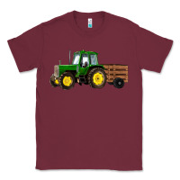 Burgundy farm tractor Classic Tee - RanaPortraitStore