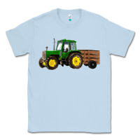 Dusty Blue farm tractor Classic Tee - RanaPortraitStore