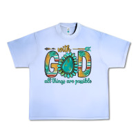 Grape Ice with god all things are possible with turquoise gemstone bbs Urban Heavy Tee - BundleAndBundleShop