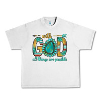 Lunar Rock with god all things are possible with turquoise gemstone bbs Urban Heavy Tee - BundleAndBundleShop