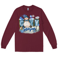 Burgundy Cozy Season Long Sleeve Tee - FaDigitalArtStudio