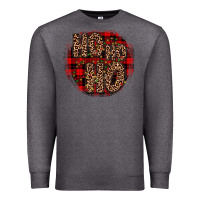 Charcoal Heather ho ho ho wood slice ornament Premium Sweatshirt - JahusDesignShop