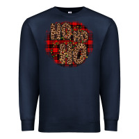 Navy ho ho ho wood slice ornament Premium Sweatshirt - JahusDesignShop