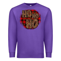 Purple ho ho ho wood slice ornament Premium Sweatshirt - JahusDesignShop