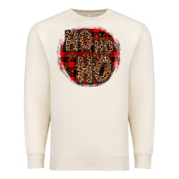 Ho Ho Ho Wood Slice Ornament Premium Sweatshirt | Teevron
