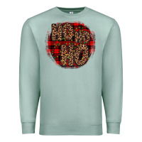Seafoam ho ho ho wood slice ornament Premium Sweatshirt - JahusDesignShop