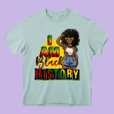 I Am Black History Juneteenth Heavy Core Tee Designed By Cowgirlartshop