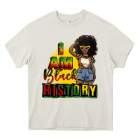 Cream i am black history juneteenth Heavy Core Tee - CowGirlArtShop