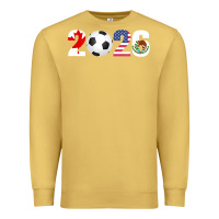 Antique Gold North America 2026 Football  Canada USA Mexico Soccer Premium Sweatshirt - maiPhamDesign