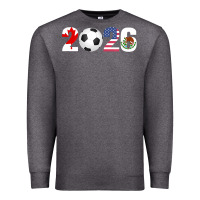 Charcoal Heather North America 2026 Football  Canada USA Mexico Soccer Premium Sweatshirt - maiPhamDesign