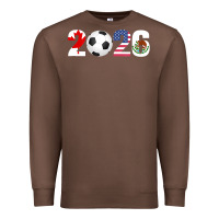 Chestnut North America 2026 Football  Canada USA Mexico Soccer Premium Sweatshirt - maiPhamDesign