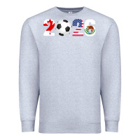 Heather Grey North America 2026 Football  Canada USA Mexico Soccer Premium Sweatshirt - maiPhamDesign