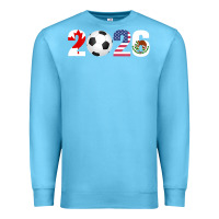 Ocean Blue North America 2026 Football  Canada USA Mexico Soccer Premium Sweatshirt - maiPhamDesign