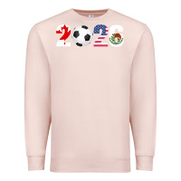 Pale Pink North America 2026 Football  Canada USA Mexico Soccer Premium Sweatshirt - maiPhamDesign
