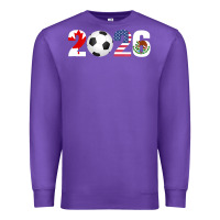 Purple North America 2026 Football  Canada USA Mexico Soccer Premium Sweatshirt - maiPhamDesign