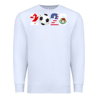 White North America 2026 Football  Canada USA Mexico Soccer Premium Sweatshirt - maiPhamDesign