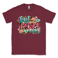 Burgundy Best Mom ever Mother's Day Classic Tee - CowGirlArtShop