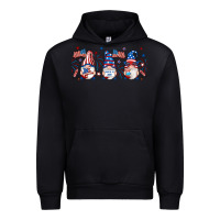 Black 4th of july gnomes libbey glass Urban Hoodie - RanaPortraitStore