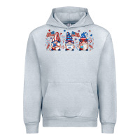 Heather Grey 4th of july gnomes libbey glass Urban Hoodie - RanaPortraitStore