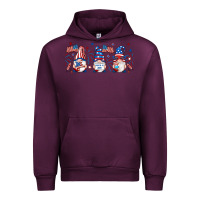 Mauve Wine 4th of july gnomes libbey glass Urban Hoodie - RanaPortraitStore