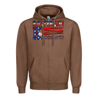 Chestnut patriotic baseball kindergarten theme Zipper Hoodie - JahusDesignShop