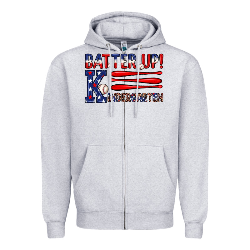 Patriotic Baseball Kindergarten Theme Zipper Hoodie by JahusDesignShop | Teevron