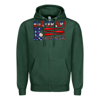 Sports Green patriotic baseball kindergarten theme Zipper Hoodie - JahusDesignShop