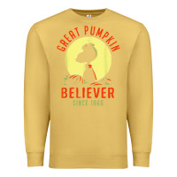 Antique Gold Peanuts, Great Pumpkin Believer Since 1966 Halloween Premium Sweatshirt - maiPhamDesign