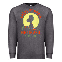 Charcoal Heather Peanuts, Great Pumpkin Believer Since 1966 Halloween Premium Sweatshirt - maiPhamDesign