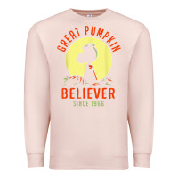 Pale Pink Peanuts, Great Pumpkin Believer Since 1966 Halloween Premium Sweatshirt - maiPhamDesign