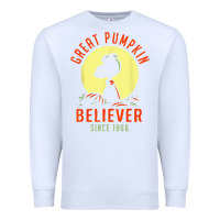 White Peanuts, Great Pumpkin Believer Since 1966 Halloween Premium Sweatshirt - maiPhamDesign