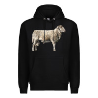 Black katahdin sheep Premium Hoodie - LillyAllenDesigns