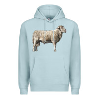 Blue Mist katahdin sheep Premium Hoodie - LillyAllenDesigns