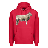 Cardinal katahdin sheep Premium Hoodie - LillyAllenDesigns