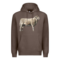 Coffee katahdin sheep Premium Hoodie - LillyAllenDesigns