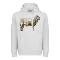 Dove Grey katahdin sheep Premium Hoodie - LillyAllenDesigns
