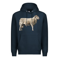 Navy katahdin sheep Premium Hoodie - LillyAllenDesigns