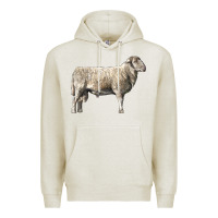Oatmeal Heather katahdin sheep Premium Hoodie - LillyAllenDesigns