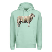 Seafoam katahdin sheep Premium Hoodie - LillyAllenDesigns