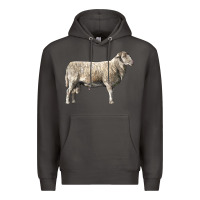 Smoke katahdin sheep Premium Hoodie - LillyAllenDesigns